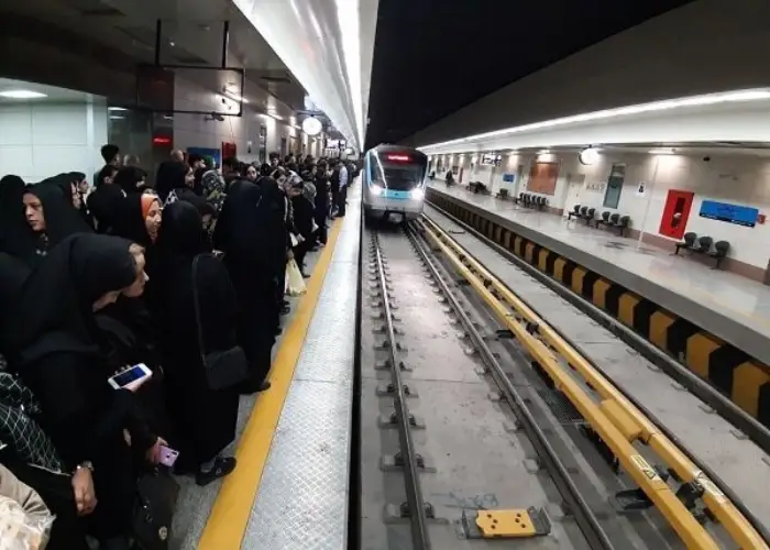 محاسبه زمان سفر با مترو تهران