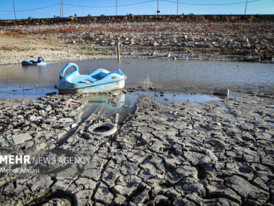 آلودگی و انباشت زباله در سایت گردشگری و تفریحی گاوازنگ زنجان