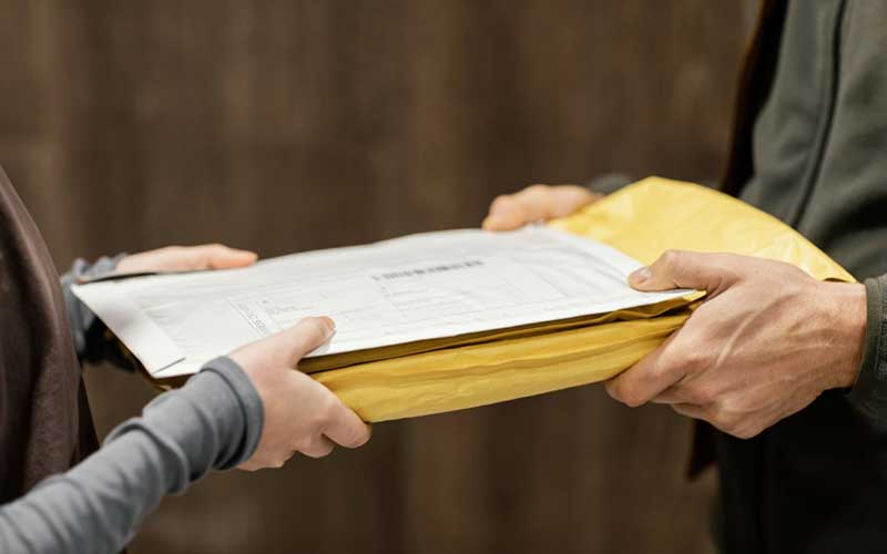 ارسال مدارک به خارج