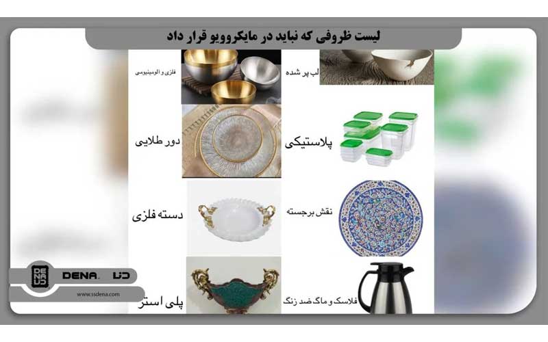 ظروف مجاز برای استفاده در مایکروویو
