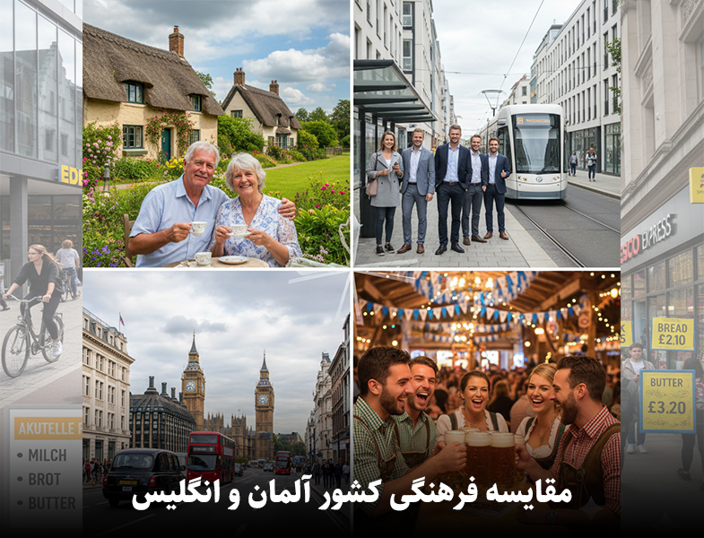 شرایط زندگی در آلمان بهتر است یا انگلیس مقایسه فرهنگی کشور آلمان و انگلیس