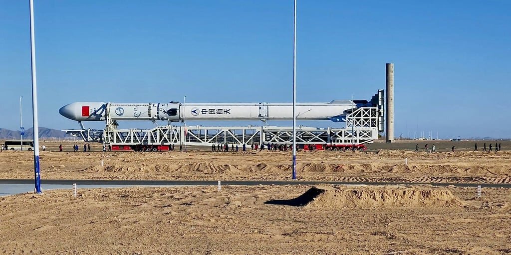 رقیب قدرتمندترین موشک جهان، روی سکوی پرتاب رفت