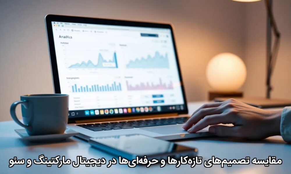 مقایسه تصمیم‌های تازه‌کارها و حرفه‌ای‌ها در دیجیتال مارکتینگ و سئو