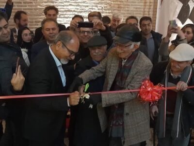 افتتاح نمایشگاه آثار هشتمین دوسالانه ملی ایران در دولتخانه صفوی قزوین