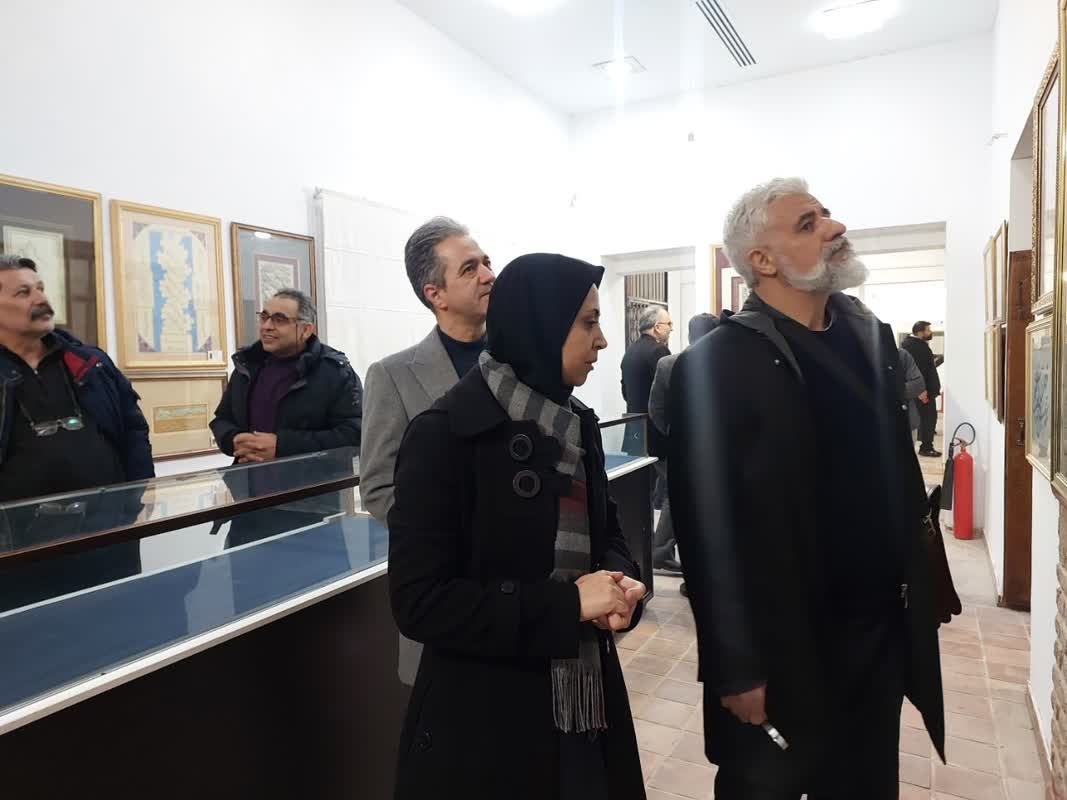 افتتاح نمایشگاه آثار هشتمین دوسالانه ملی ایران در دولتخانه صفوی قزوین