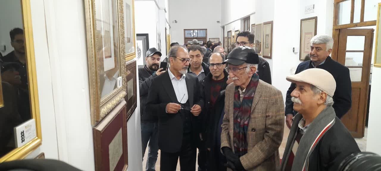 افتتاح نمایشگاه آثار هشتمین دوسالانه ملی ایران در دولتخانه صفوی قزوین