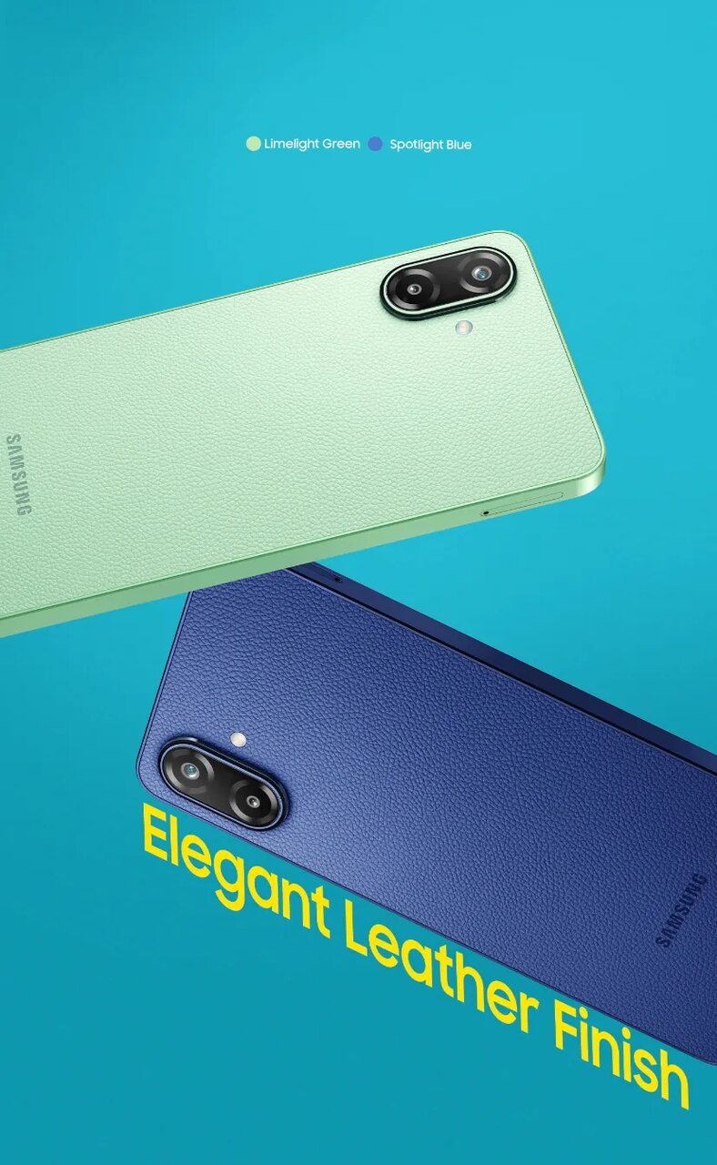 گوشی جدید سامسونگ با بدنه چرمی معرفی شد / عکس