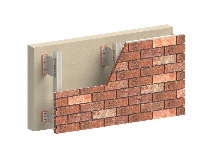 نصب نهایی آجر نما خشکه چینی