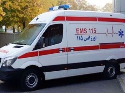 برخورد پرتابه موشکی با آمبولانس اورژانس در بوشهر