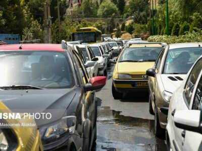 جاده چالوس یکطرفه شد / بارش باران و برف در ۱۱ محور مواصلاتی