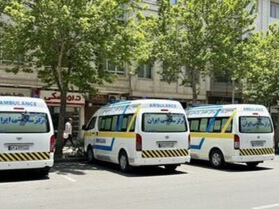 حمله موشکی به آمبولانس اورژانس استان تهران+ تصاویر