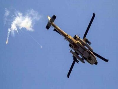 ساقط شدن یک بالگرد اسرائیلی توسط حزب الله لبنان