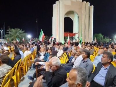 اجتماع باشکوه مردم انقلابی آبدان