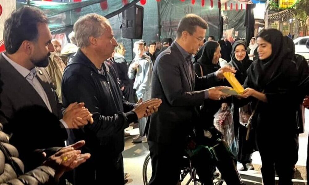 اقدام زیبای یک ورزشکار درمورد فرشتگان پرپر شده دبستان میناب