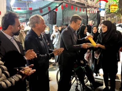 اقدام زیبای یک ورزشکار درمورد فرشتگان پرپر شده دبستان میناب
