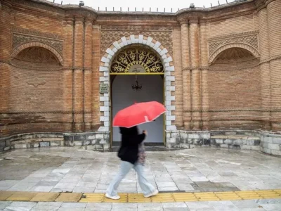 بارش باران بهاری در حافظیه و سعدیه شیراز+ عکس