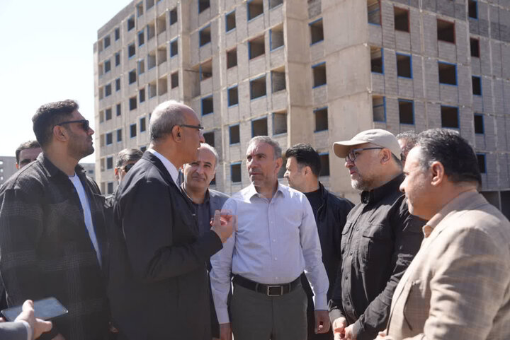 بازدید استاندار کرمانشاه از روند ساخت مسکن سراج
