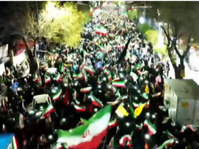 تصاویر هوایی از حماسه آفرینی مردم ارومیه در شب های اقتدار ملی