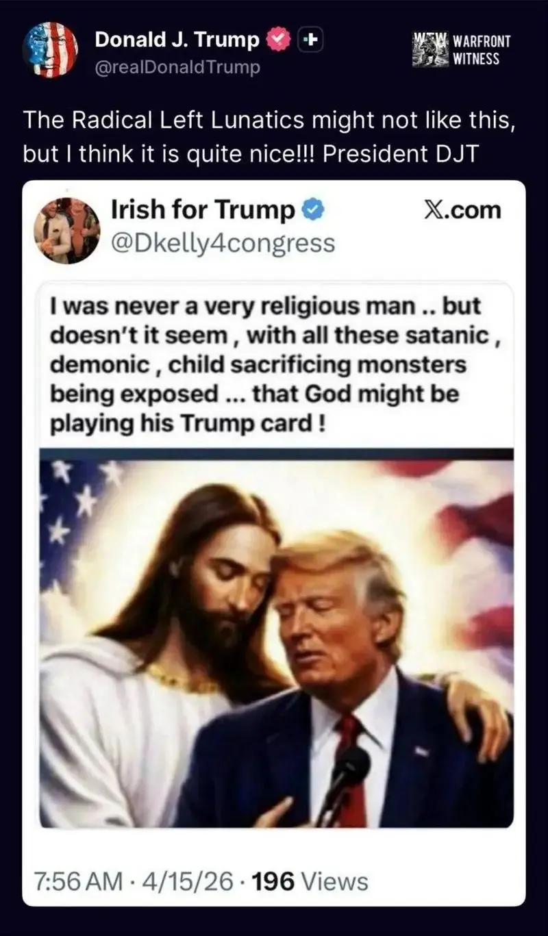 تصویر جنجالی دونالد ترامپ خبرساز شد تصویر جنجالی دونالد ترامپ خبرساز شد