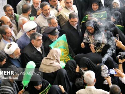 حضور خادمان رضوی در مهاباد اردستان