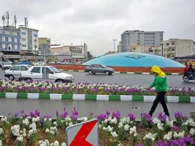 دیوارنگاره جالب میدان انقلاب در پاسخ به ضرب‌الاجل ترامپ+ عکس