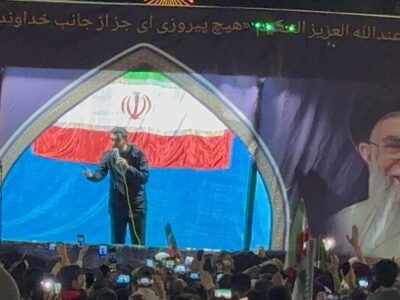 مردم قوچان هم صدا با مهدی رسولی؛ بزن که خوب میزنی
