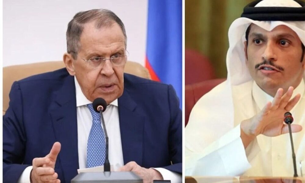 تماس تلفنی وزیر خارجه قطر با لاوروف درمورد وضعیت تنگه هرمز