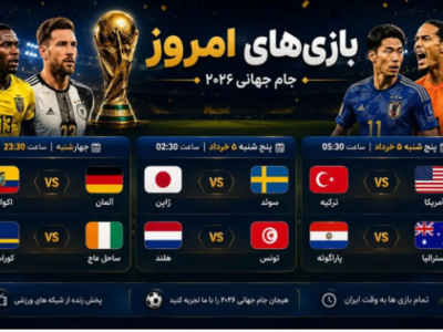 برنامه و زمان بازی‌های امروز جام جهانی/امشب کدام مدعیان حذف می‌شوند؟