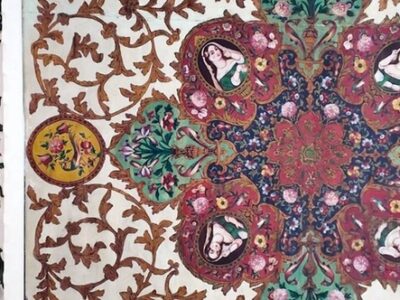 سقف‌های لاکی صاحبقرانیه؛ روایت رنگ بر چوب