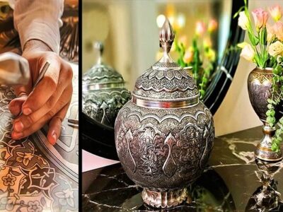هنر قلم‌زنی در شیراز؛ وقتی تاریخ فارس روی فلز نقش می‌بندد